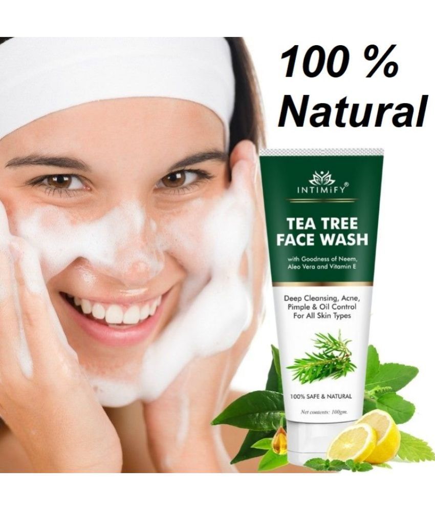     			Intimify Tea Tree Anti Acne Pimple Oily Skin Dry Skin Pores Face Wash Men Women Face Wash 100 mL