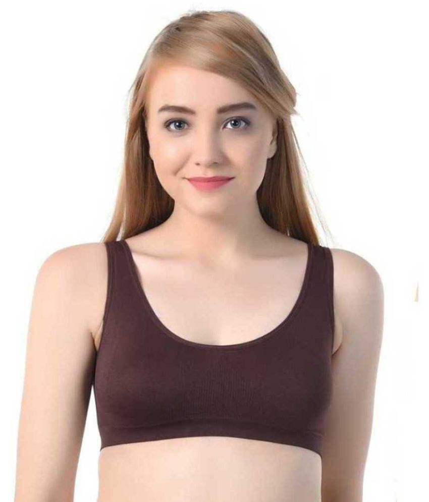     			ComfyStyle Cotton Lycra Non Padded Women's Air Bra ( Brown )