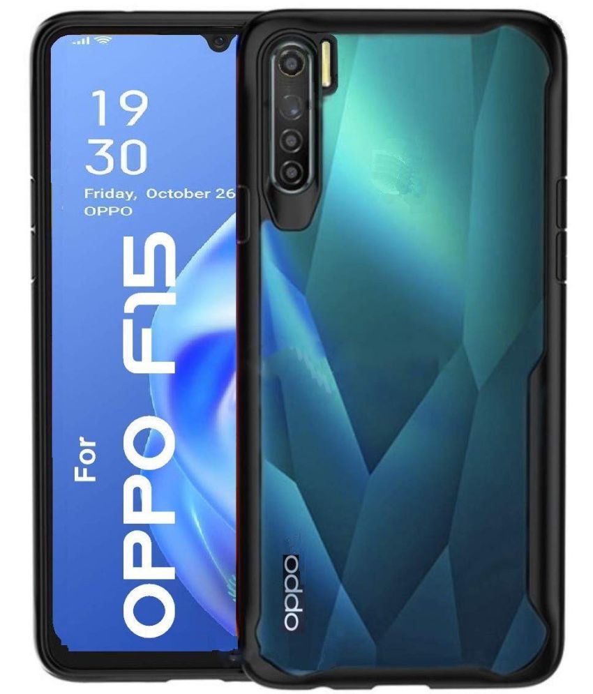     			Kosher Traders Black Shock Proof Case For Oppo F15 - Air Edge