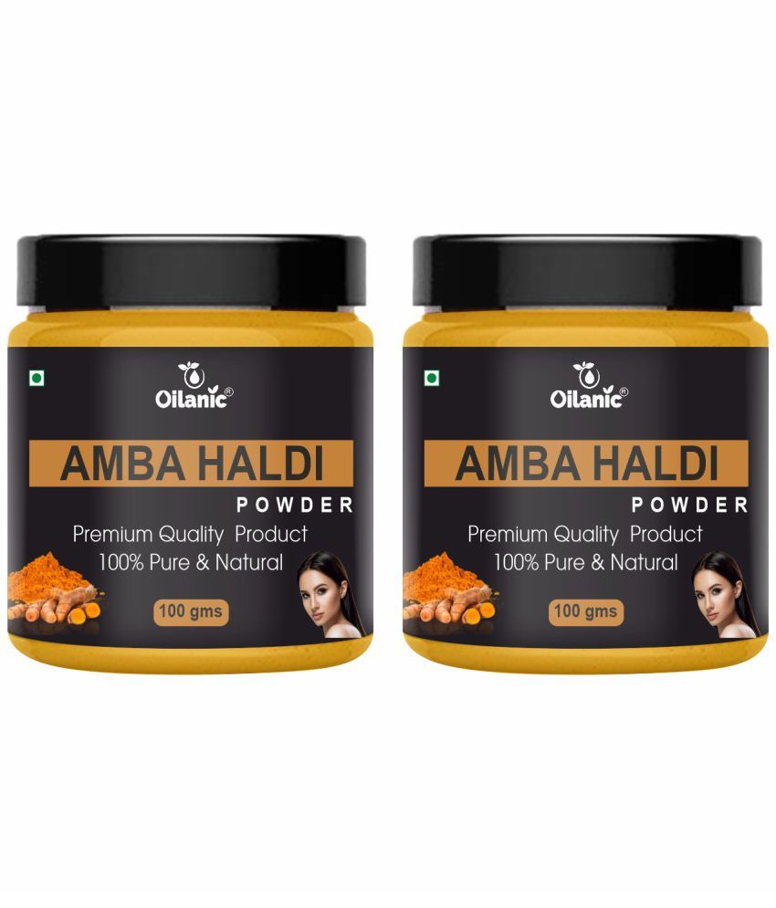     			Oilanic Natural Amba Haldi Powder For Haircare Face Pack Masks 200 gm Pack of 2