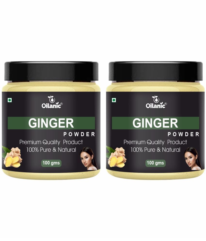     			Oilanic Natural Ginger Powder For Haircare Face Pack Masks 200 gm Pack of 2