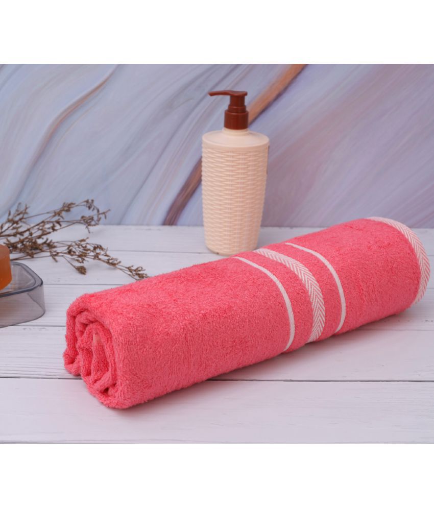 HOMETALES Antibacterial 100% Cotton Rust Bath Towel 375 GSM