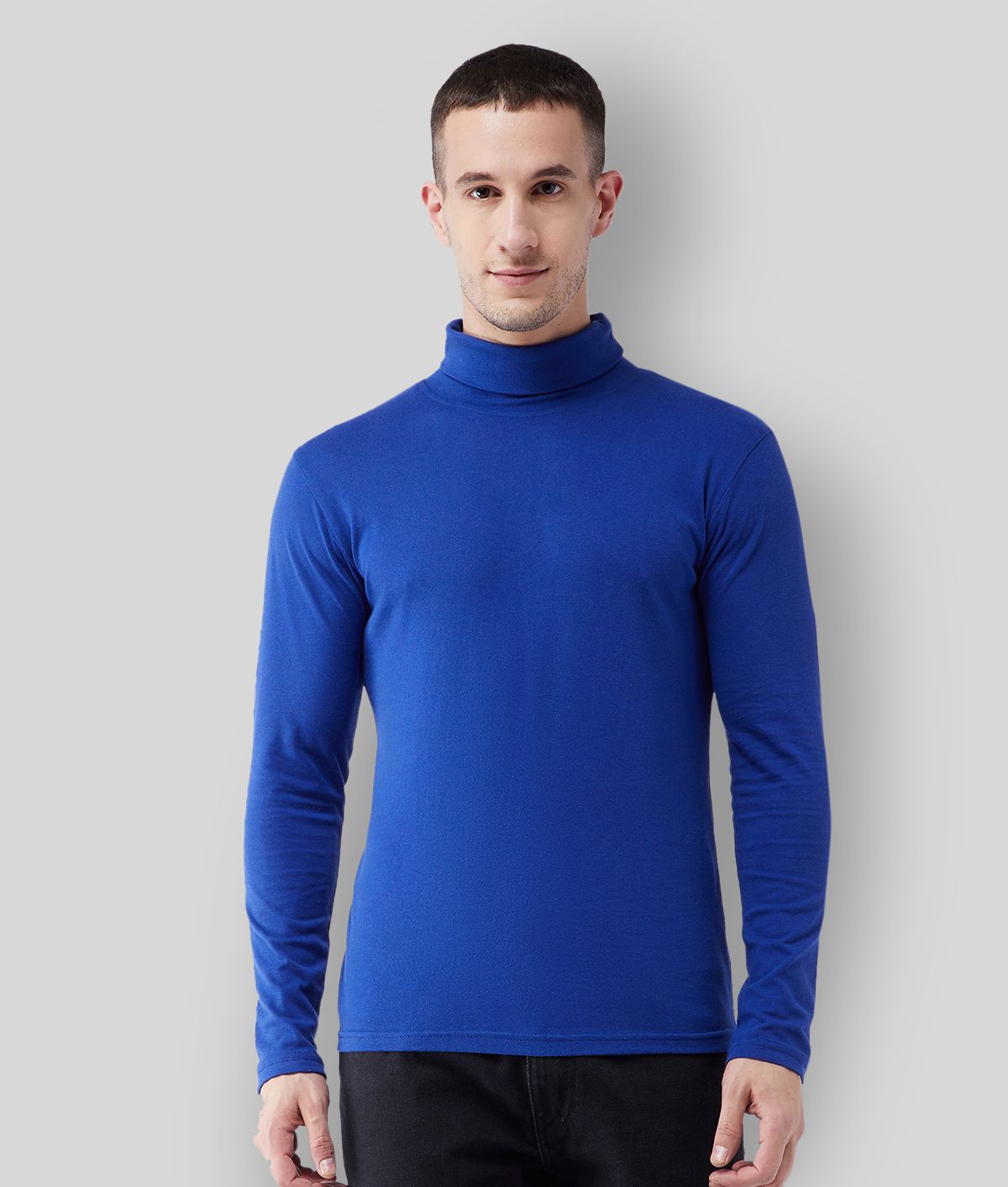     			Gritstones - Blue Cotton Blend Regular Fit Men's T-Shirt ( Pack of 1 )