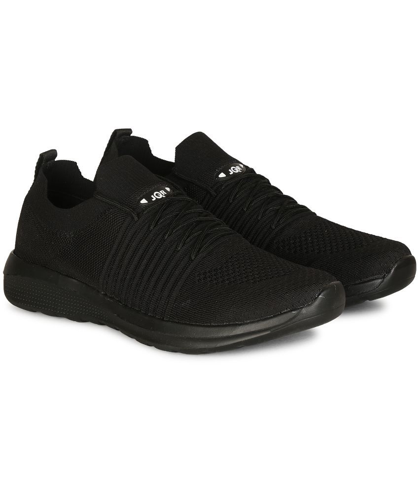 JQR MOJ 402 Black Running Shoes