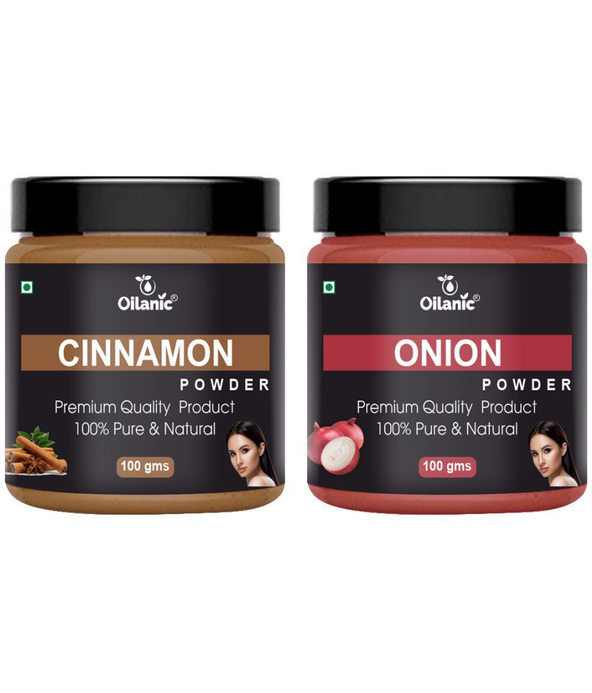     			Oilanic 100% Pure Cinnamon Powder & Onion Powder For Skincare Hair Mask 200 g Pack of 2