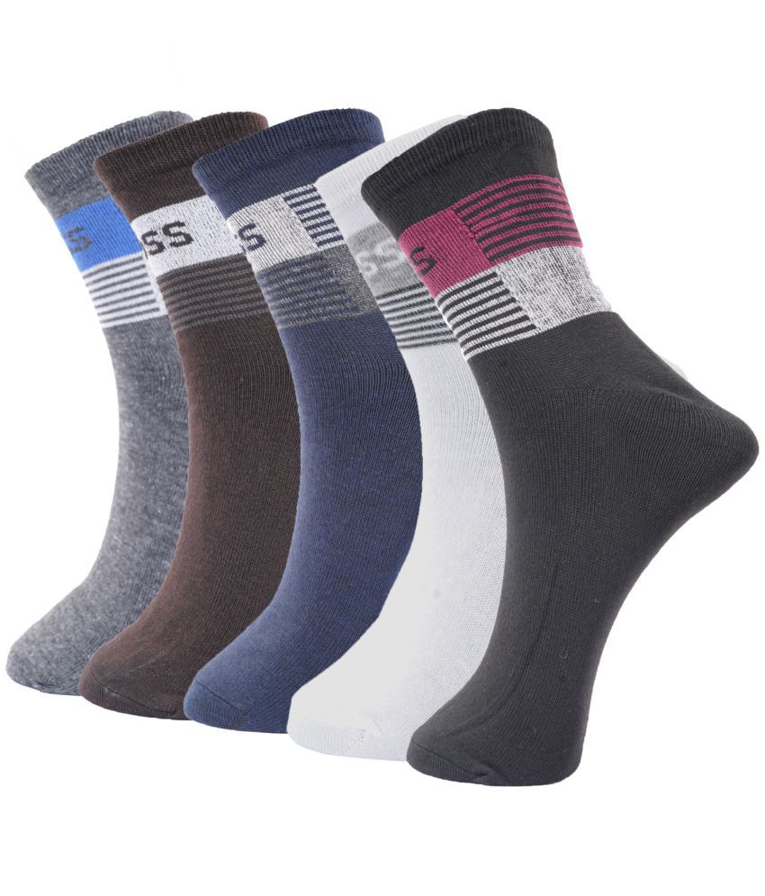     			PENYAN Cotton Casual Ankle Length Socks Pack of 5