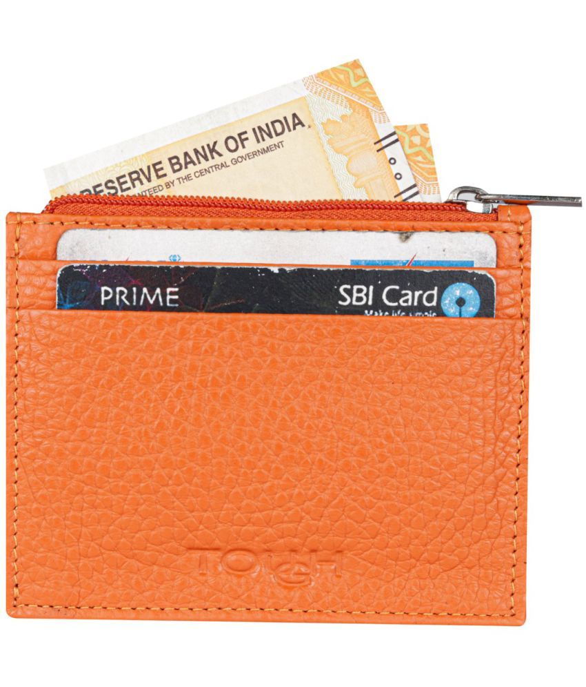 Buy Tough Orange Pure Leather Card Holder Wallet at Best Prices in India -  Snapdeal