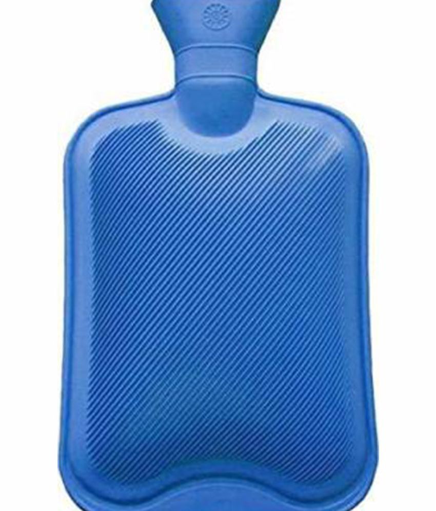     			Hot Water Bag, Natural Rubber bottle heating pad non electric warm bag pain relief device (Assorted Color)