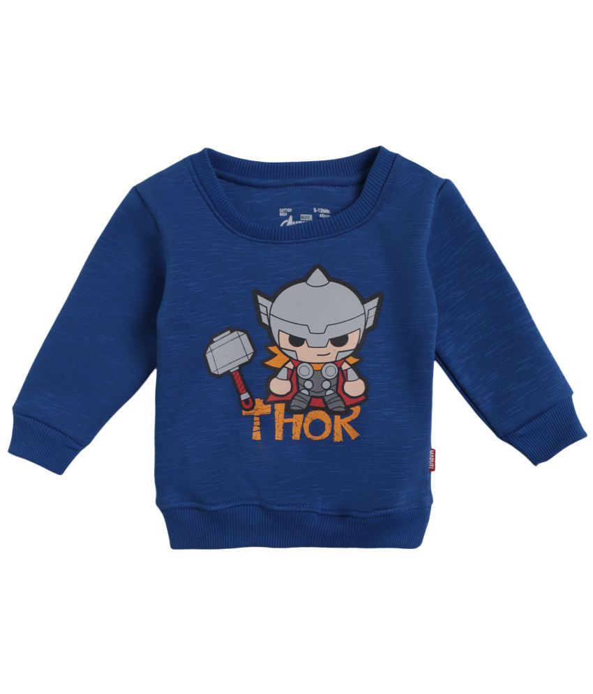     			AVENGERS BOYS SWEAT SHIRT ROUND NECK FULL SLEEVES SOLID ROYAL BLUE