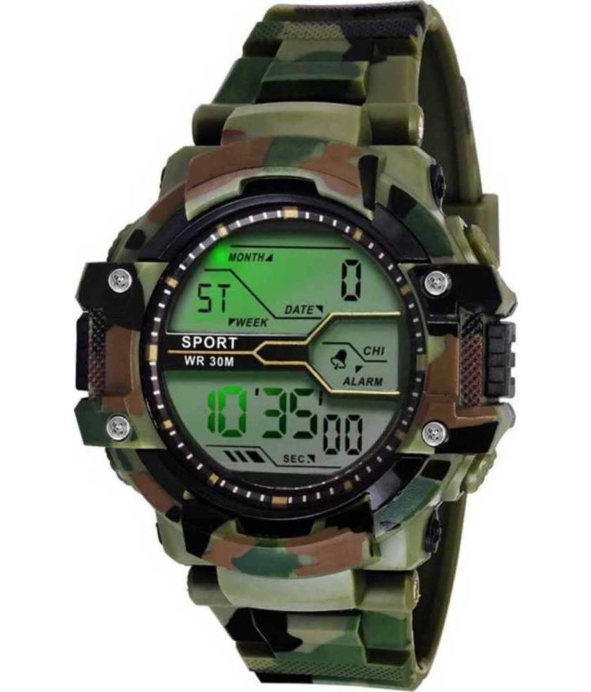     			Om Collection DIGIARMY Rubber Digital Men's Watch