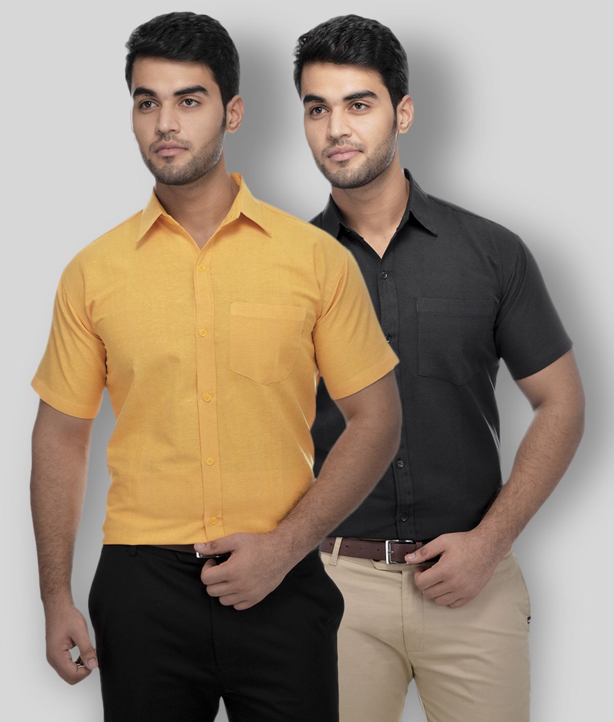     			DESHBANDHU DBK - Multicolor Cotton Regular Fit Men's Casual Shirt ( Pack of 2 )