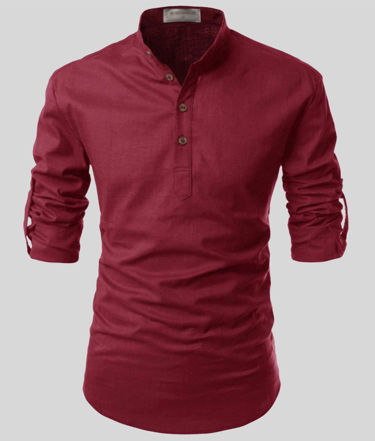     			Life Roads - Maroon Cotton Slim Fit Men's Casual Shirt (Pack of 1 )