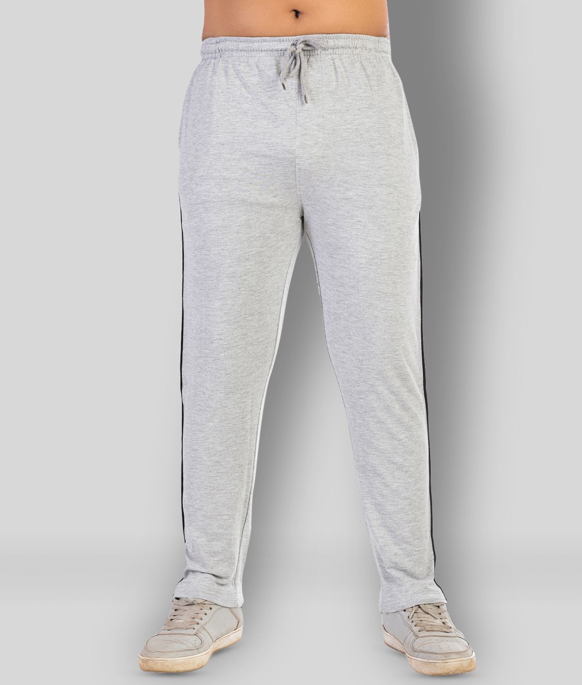     			VIP - Grey Cotton Blend Men's Trackpants ( Pack of 1 )