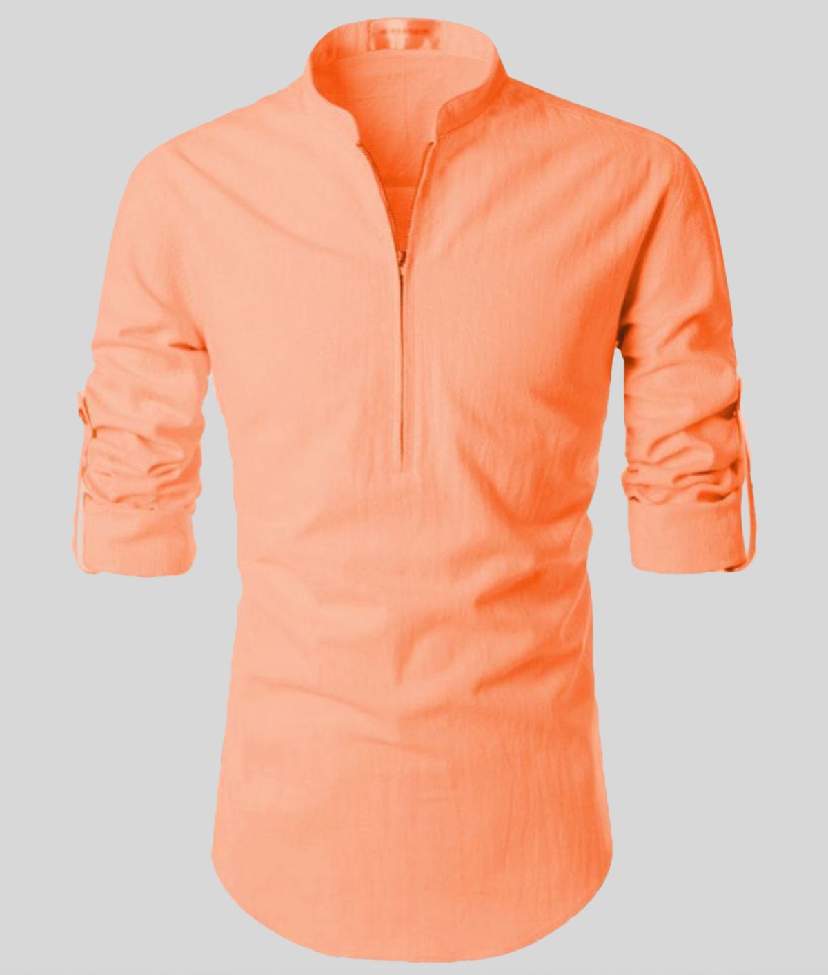     			Vida Loca - Orange Cotton Slim Fit Men's Casual Shirt (Pack of 1 )