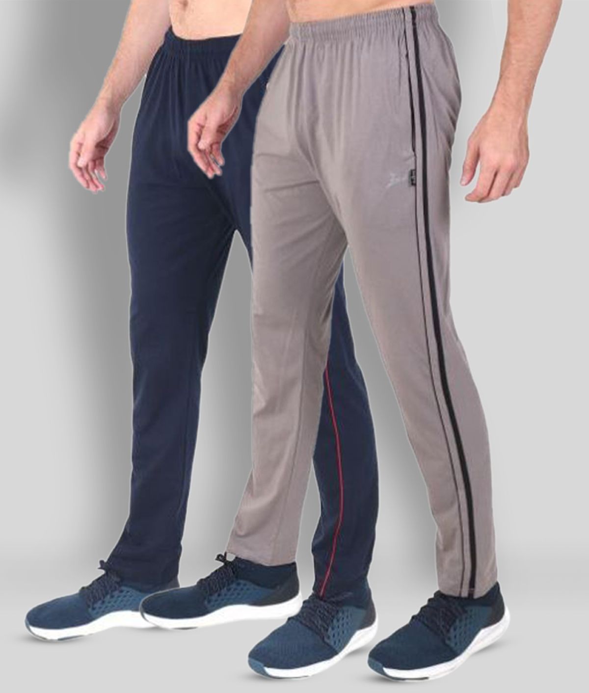     			Zeffit - Multicolor Cotton Blend Men's Trackpants ( Pack of 2 )