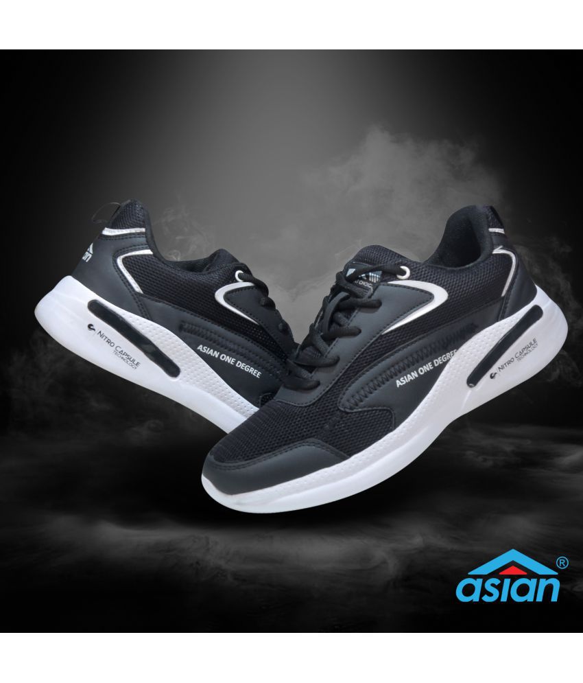     			ASIAN  Black  Men's Sports Running Shoes