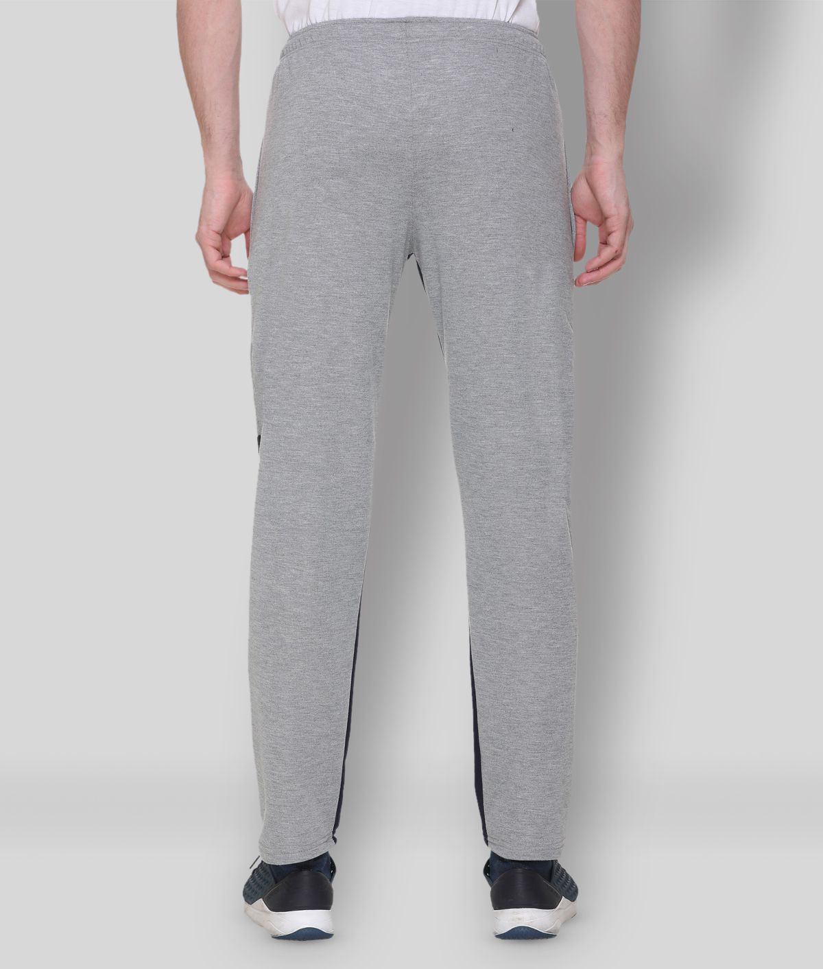 Buy HVBK - Grey Cotton Blend Men's Trackpants ( Pack of 1 ) Online at ...