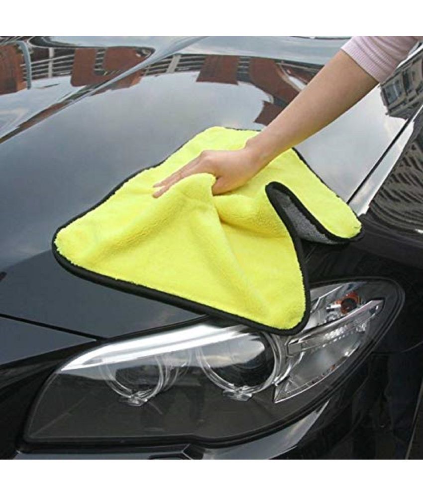 Penyan™ Heavy Microfiber Cloth 800 GSM, Size 30 x 45 cm, Pack of 2, for Car Cleaning and Detailing, Double Sided, Extra Thick Plush Microfiber Towel Lint-Free
