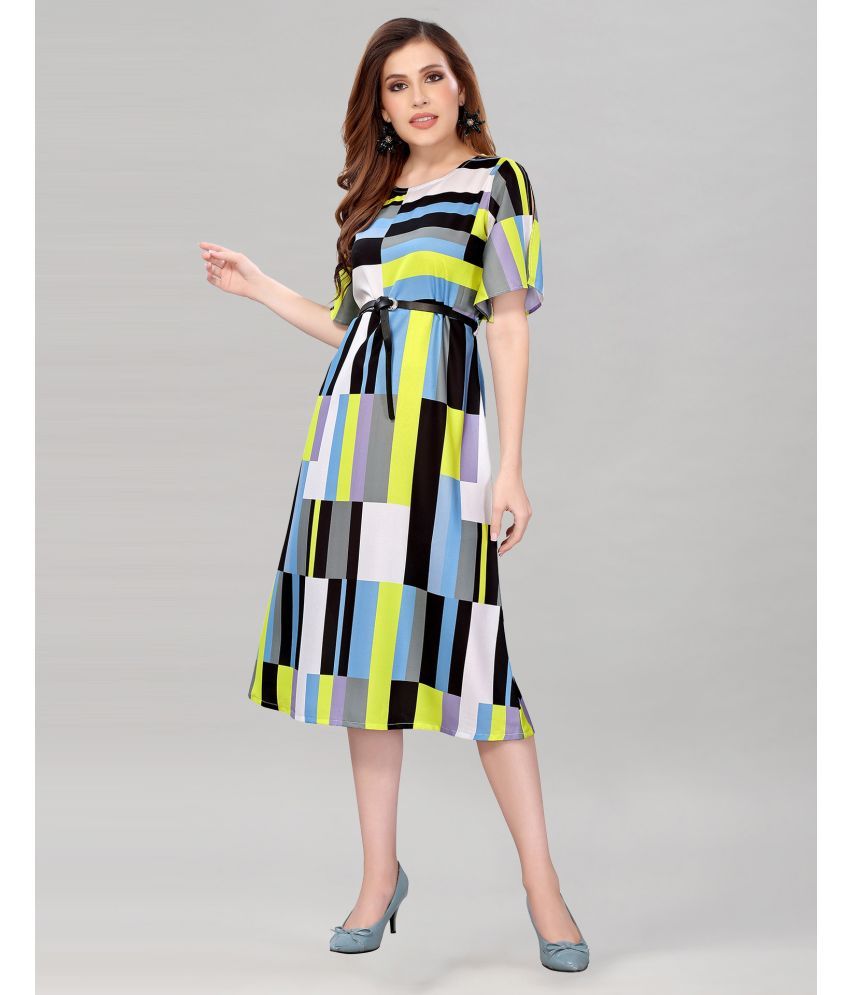     			Selvia Polyester Multi Color Regular Dress -