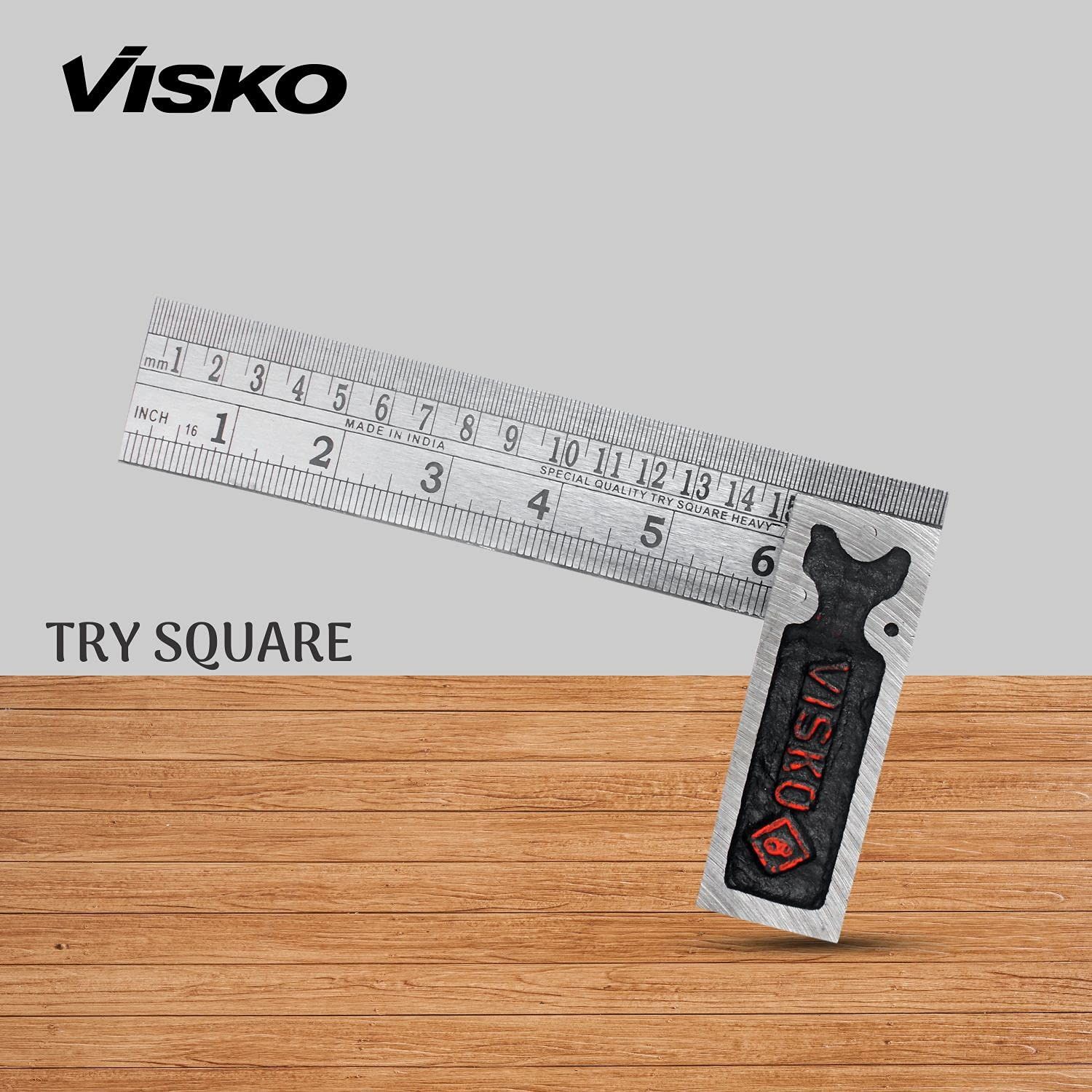     			Visko Tools Steel 231 6" Try Square (Silver)