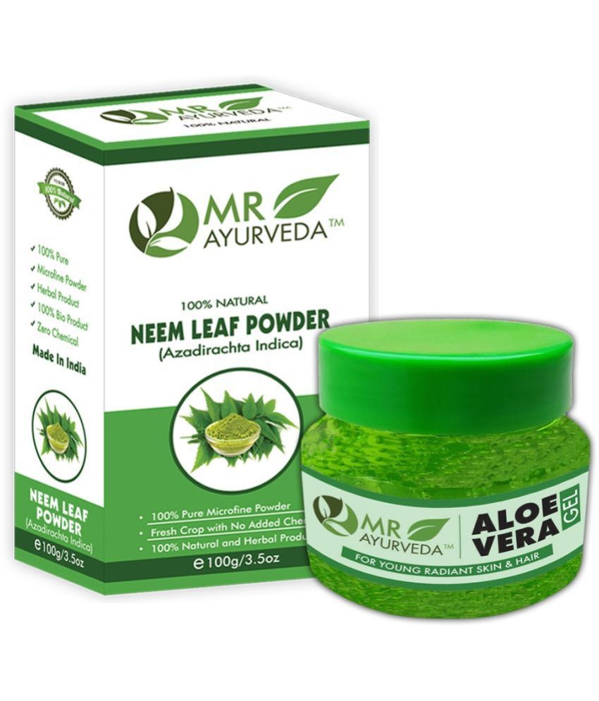     			MR Ayurveda Aloe Vera Gel & Neem Powder Hair Scalp Treatment 200 g Pack of 2