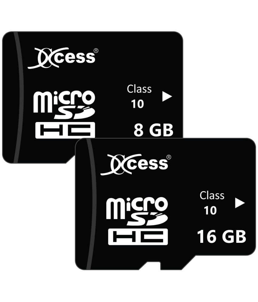 Xccess Premium Combo of 8GB+16GB Memory Card,micro SD Card,Class 10,High Speed for Smartphones, Tablets and Other Micro Slot with Data Transfer