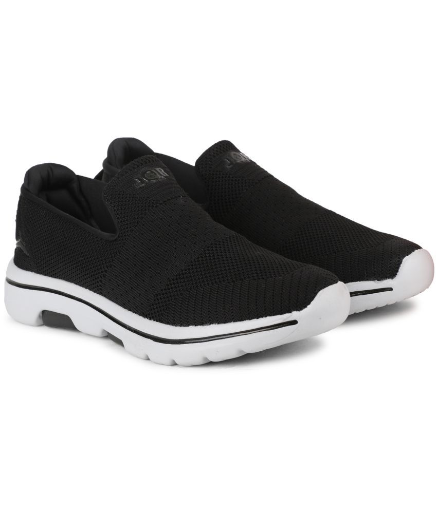     			JQR PANTHOR Black Running Shoes