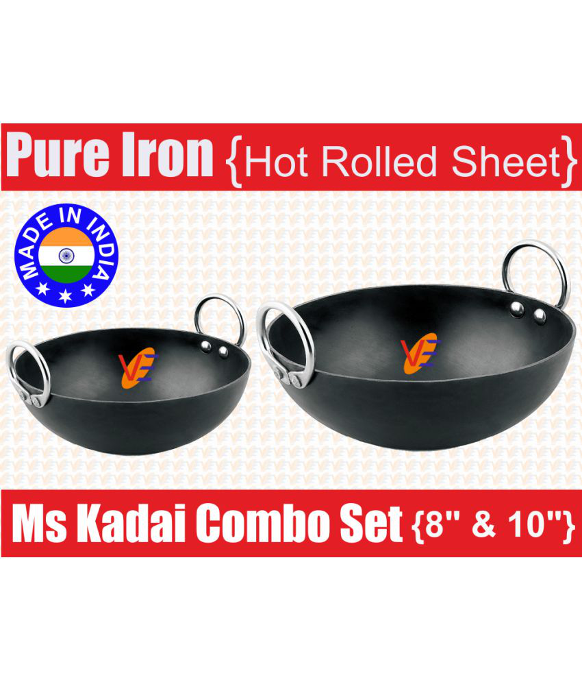     			Veer Ms Combo Kadai Set 2 Piece Cookware Set