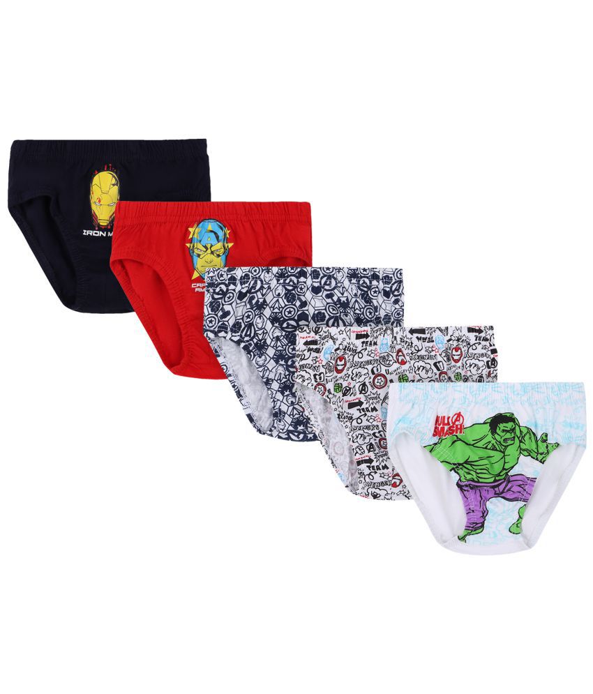     			AVENGERS BOYS BRIEF SOLID ASSORTED Pack Of 5