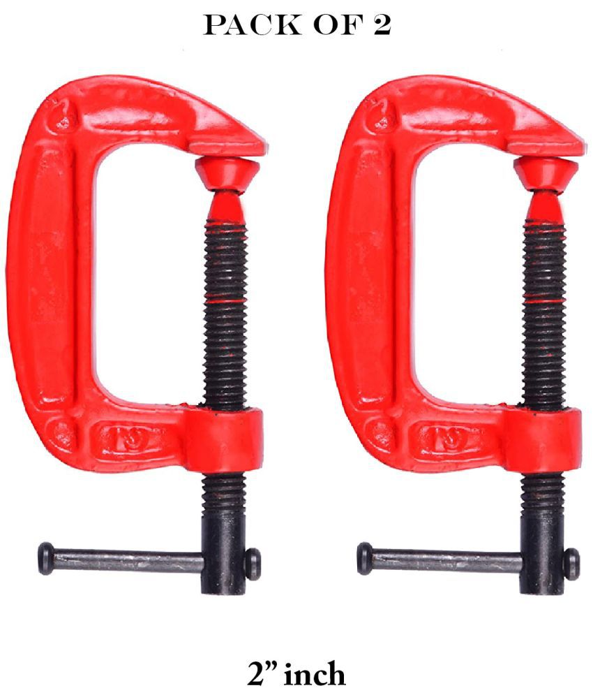     			"Laxmi 2"" Inch Heavy Duty G Clamp (Pack of 2) For Holding Products Tools Items C-Clamp