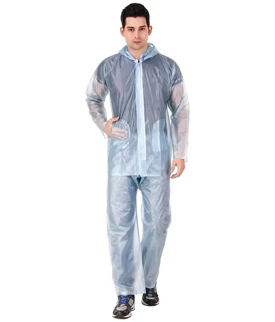 Transparent raincoat for store bikers