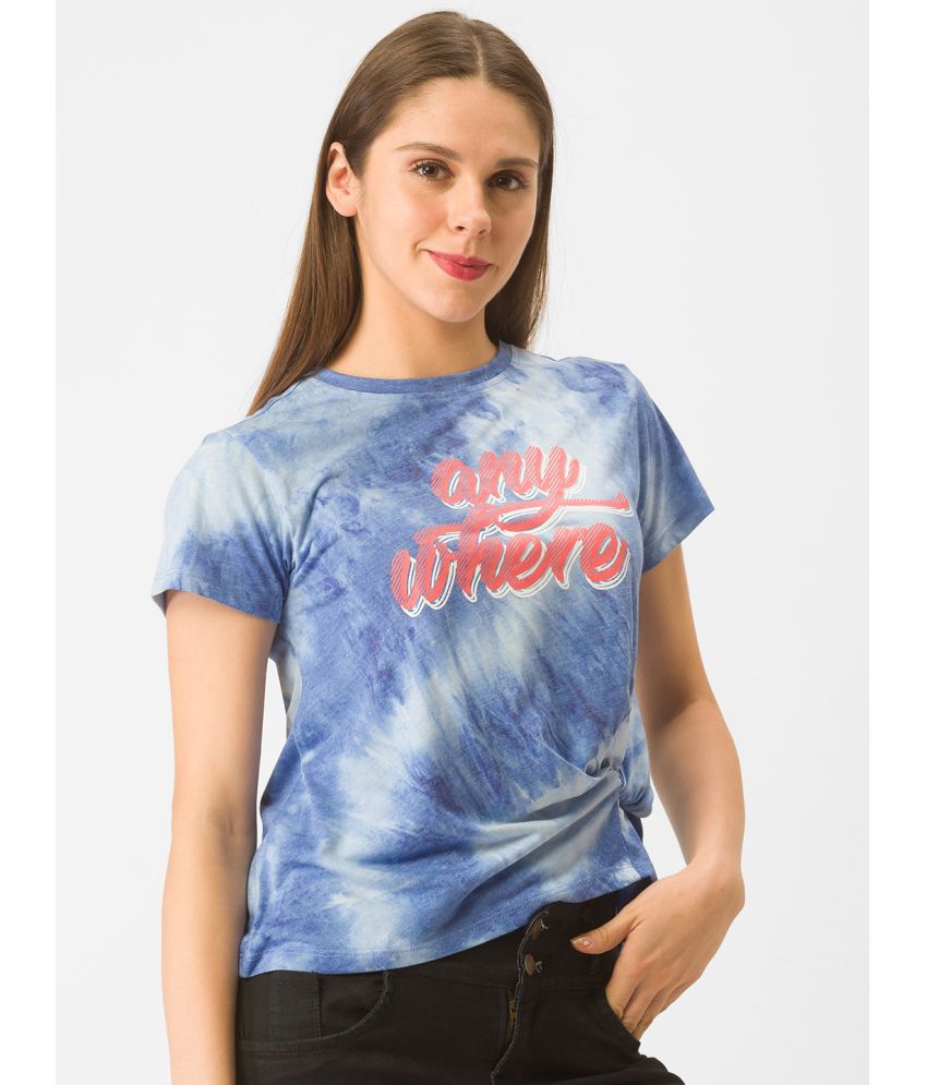     			Globus - Blue Polyester Regular Women's T-Shirt ( Pack of 1 )