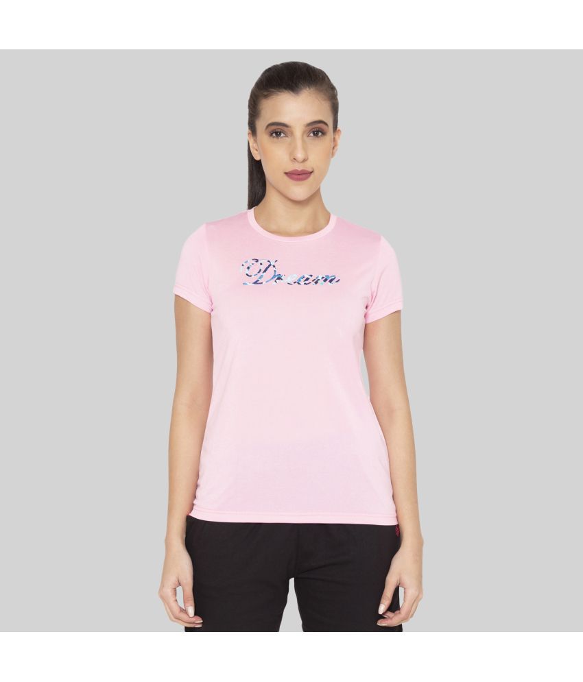     			Bodyactive - Pink Polyester Regular Women's T-Shirt ( Pack of 1 )