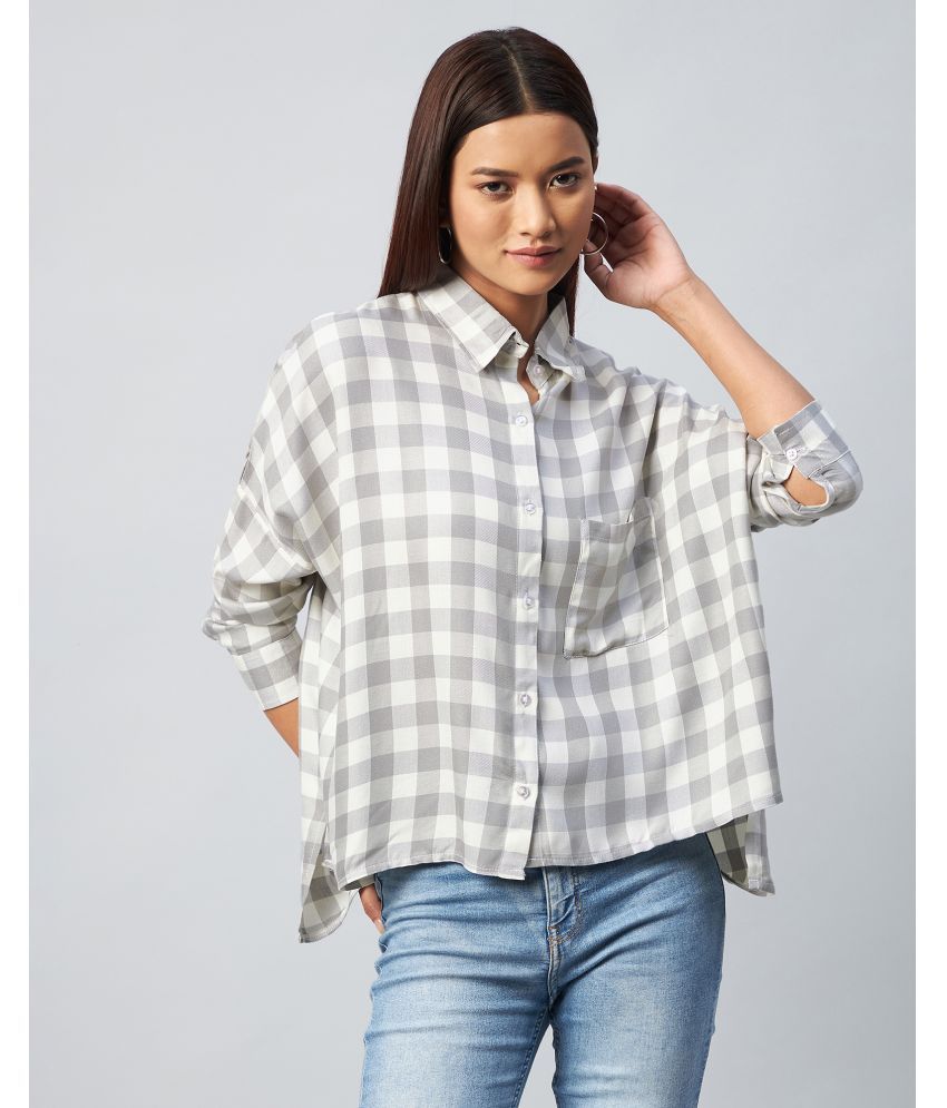     			Chimpaaanzee Grey Viscose Shirt - Single