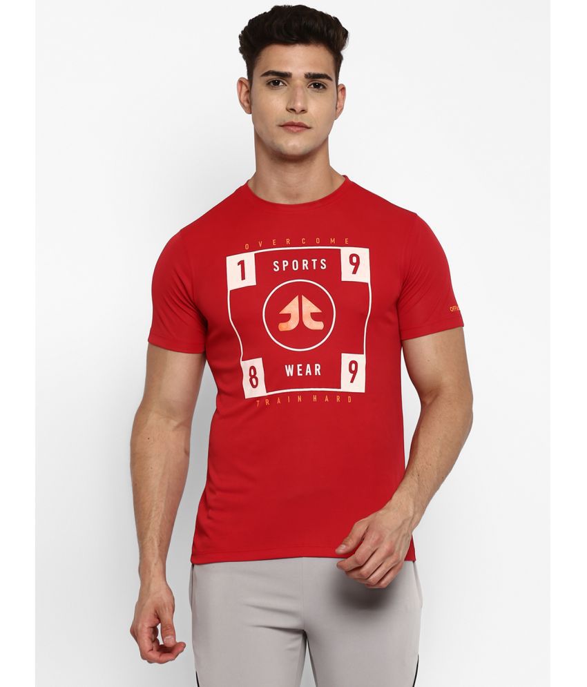     			OFF LIMITS - Red Polyester Regular Fit Men's Sports T-Shirt ( Pack of 1 )