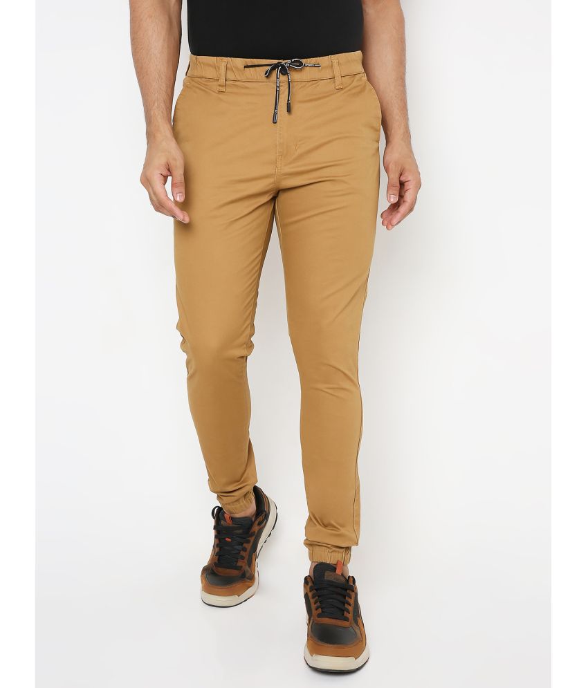 Rea-lize - Khaki 100% Cotton Skinny Fit Men's Jeans ( Pack of 1 )