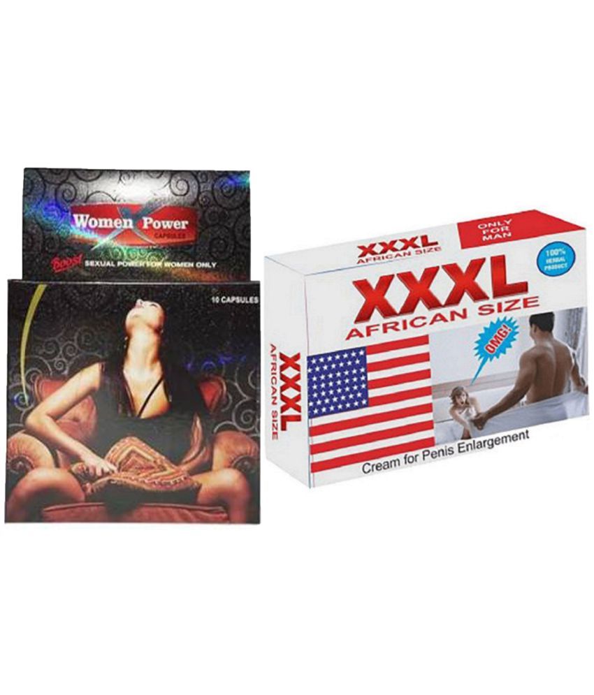     			Combo of Dr. Chopra Women X Power cap. & XXXL African Size Cream For Penis Enlargement