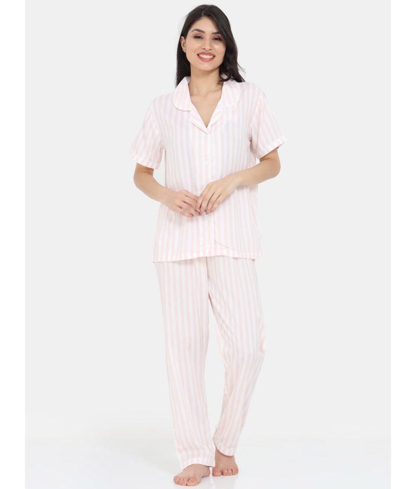     			Ardeur - Pink Viscose Women's Nightwear Pajamas ( Pack of 1 )