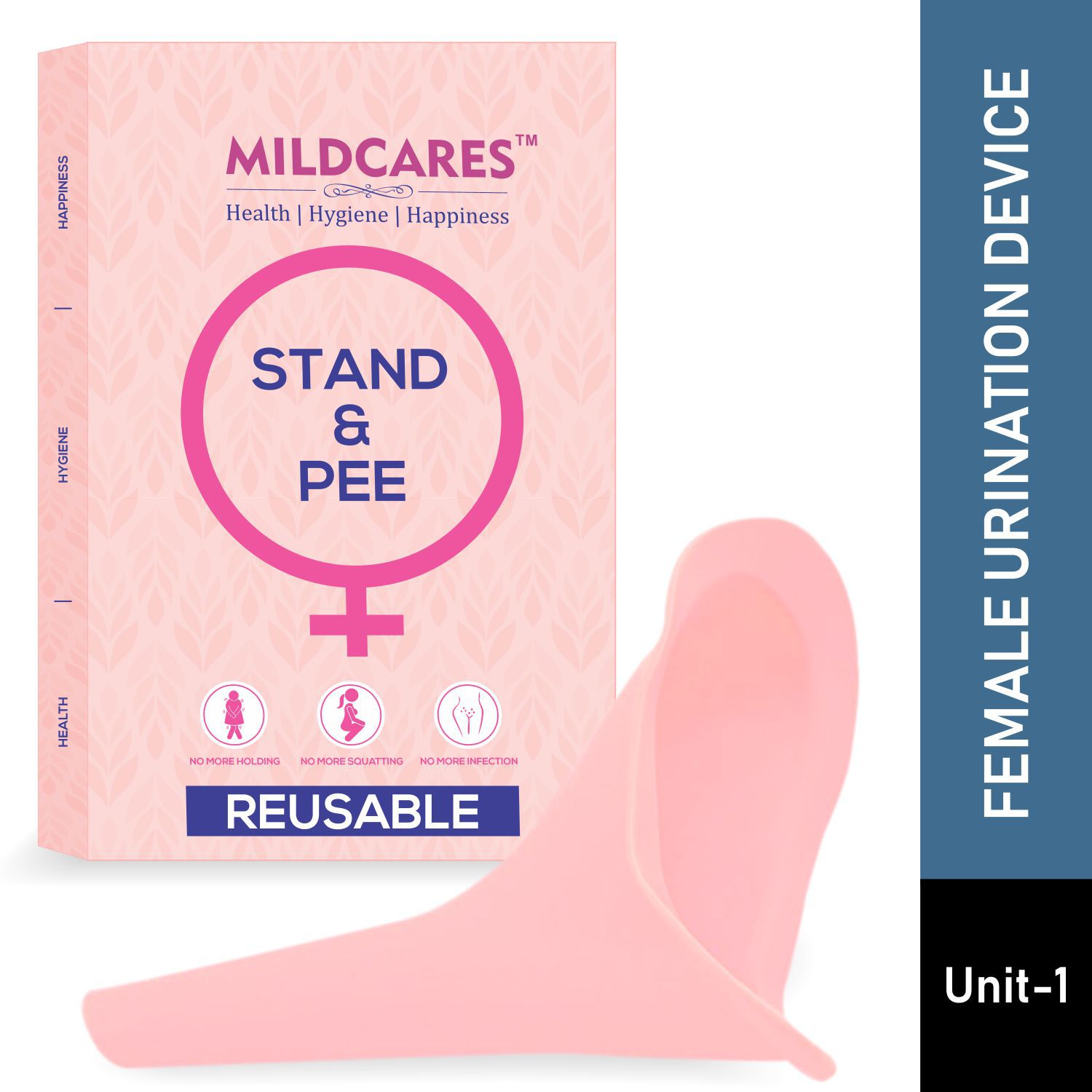 Mildcares Stand and Pee Reusable Female Urination Device (Pack of 1)