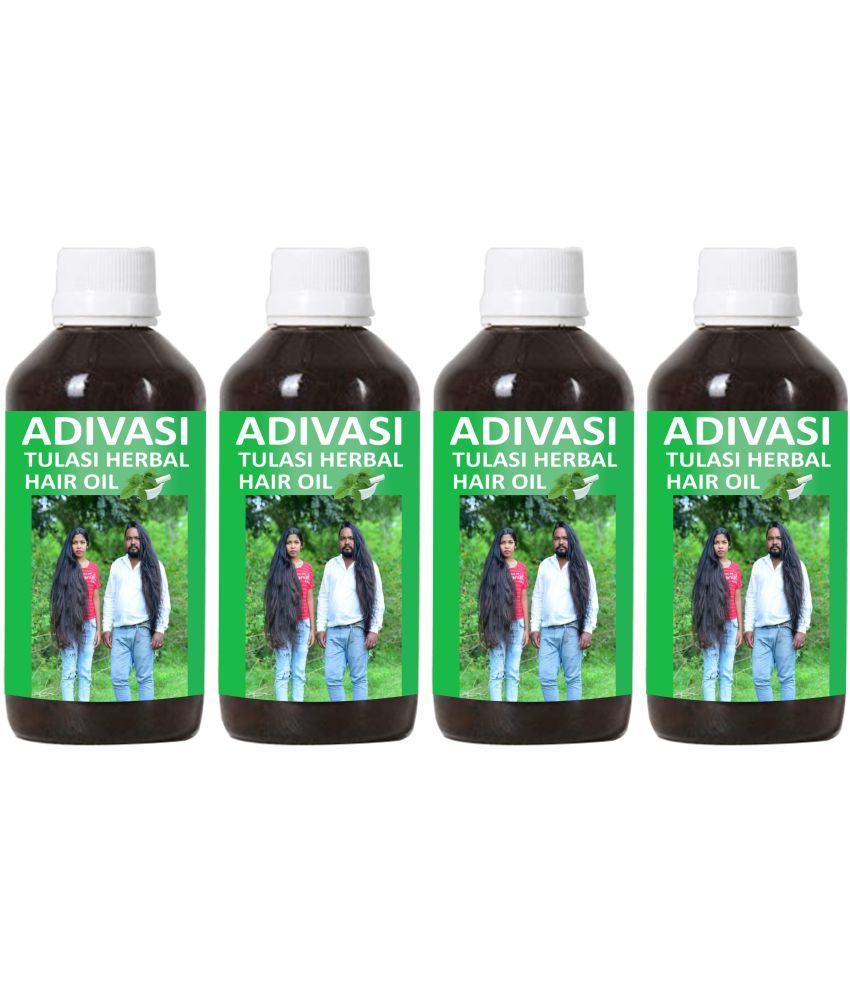     			Oilanic Adivasi Tulsi Herbal Hair Oil-Anti Hair Fall Combo of  125 mL Pack of 4