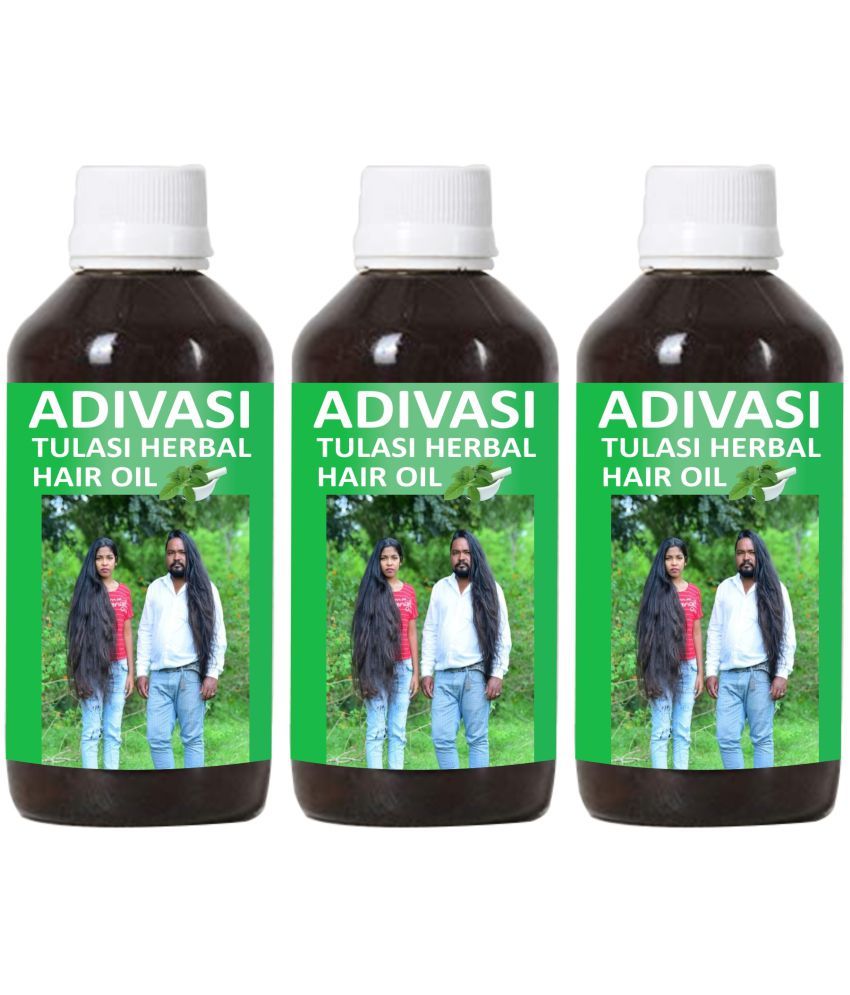     			Oilanic Adivasi Tulsi Herbal Hair Oil-Anti Hair Fall Combo of  50 mL Pack of 3