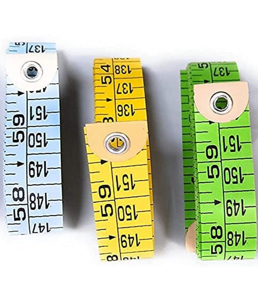     			Sewing Measurements Tape Inchi Tape 1.5 m(60 inches) - Pack of 3