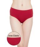 Clovia - Cotton Solid Red Women's Hipster ( Pack of 1 )