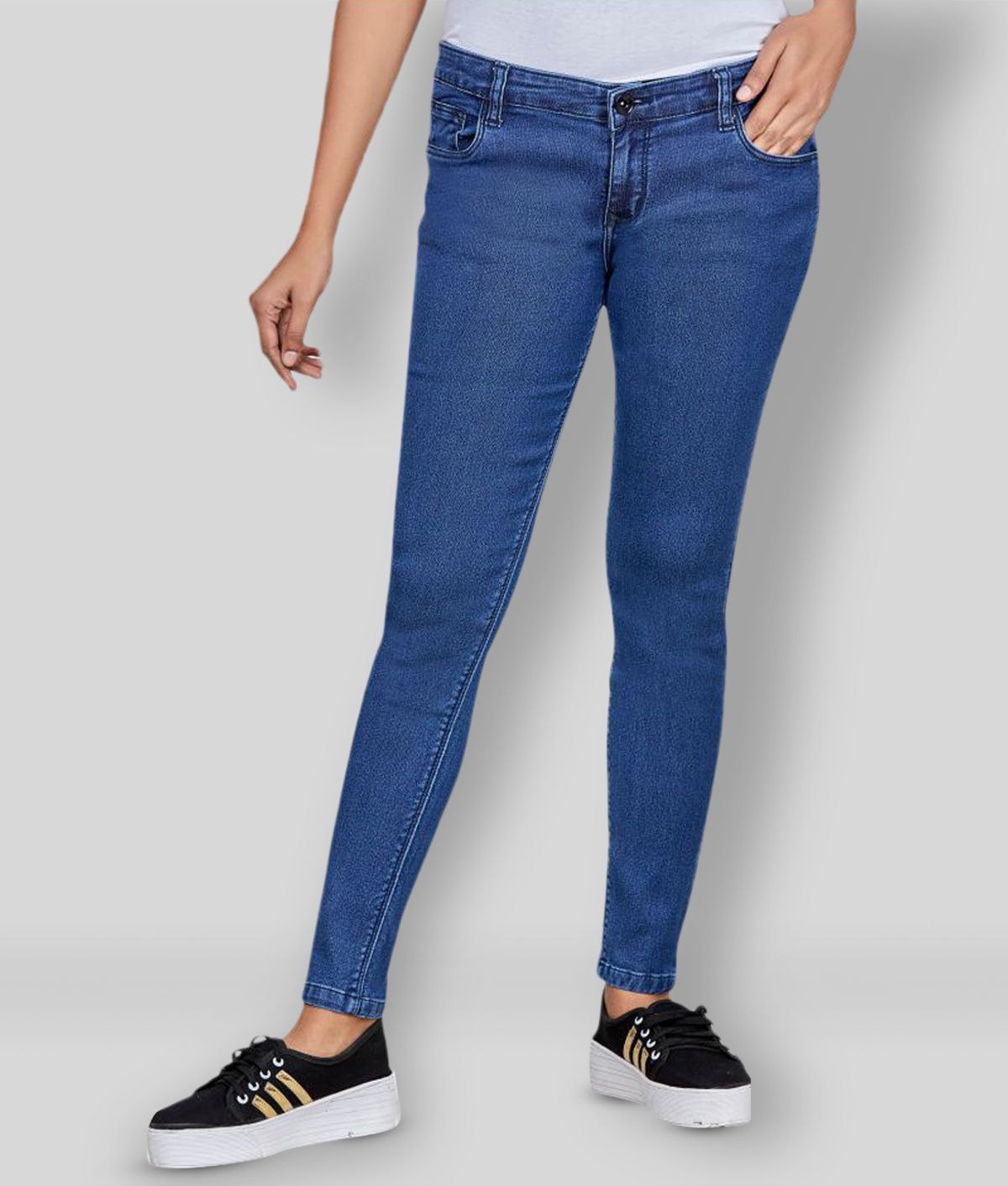     			Rea-lize - Blue Cotton Blend Women's Jeans ( Pack of 1 )