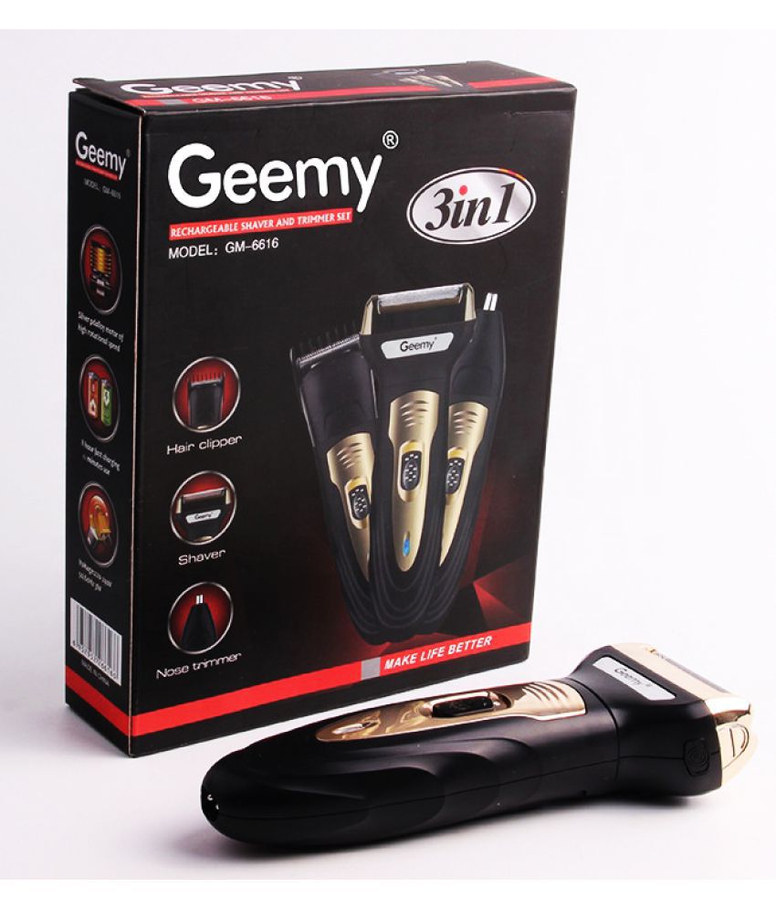     			geemy 3 in1 Rechargeable Multigrooming Kit ( Black )
