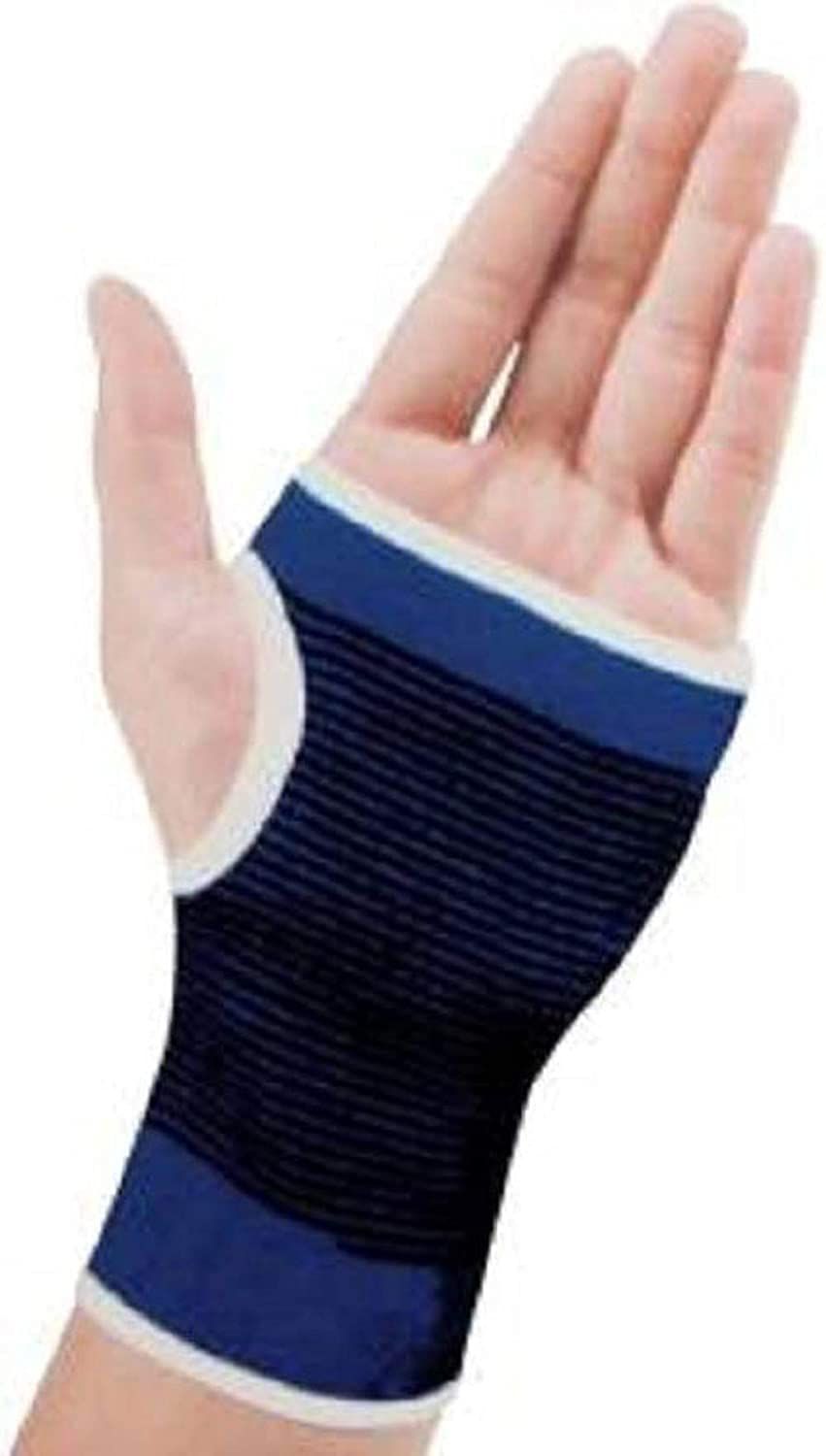 Dust n Shine Blue Palm & Wrist Glove Hand Grip Support Protector Gym for Boys & Girls (Set of 1 Pair)