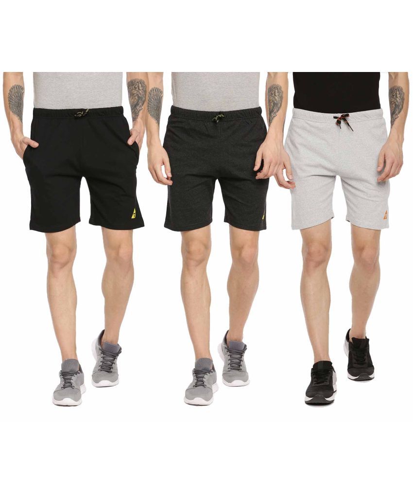     			Ardeur - Cotton Blend Multi Men's Shorts ( Pack of 3 )