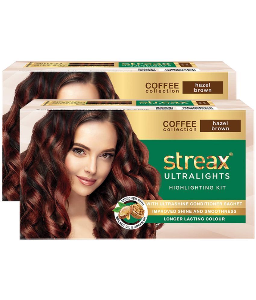 Streax Ultralights Temporary Hair Color Brown Hazel Brown 60 Ml Pack Of 2 Buy Streax 4520