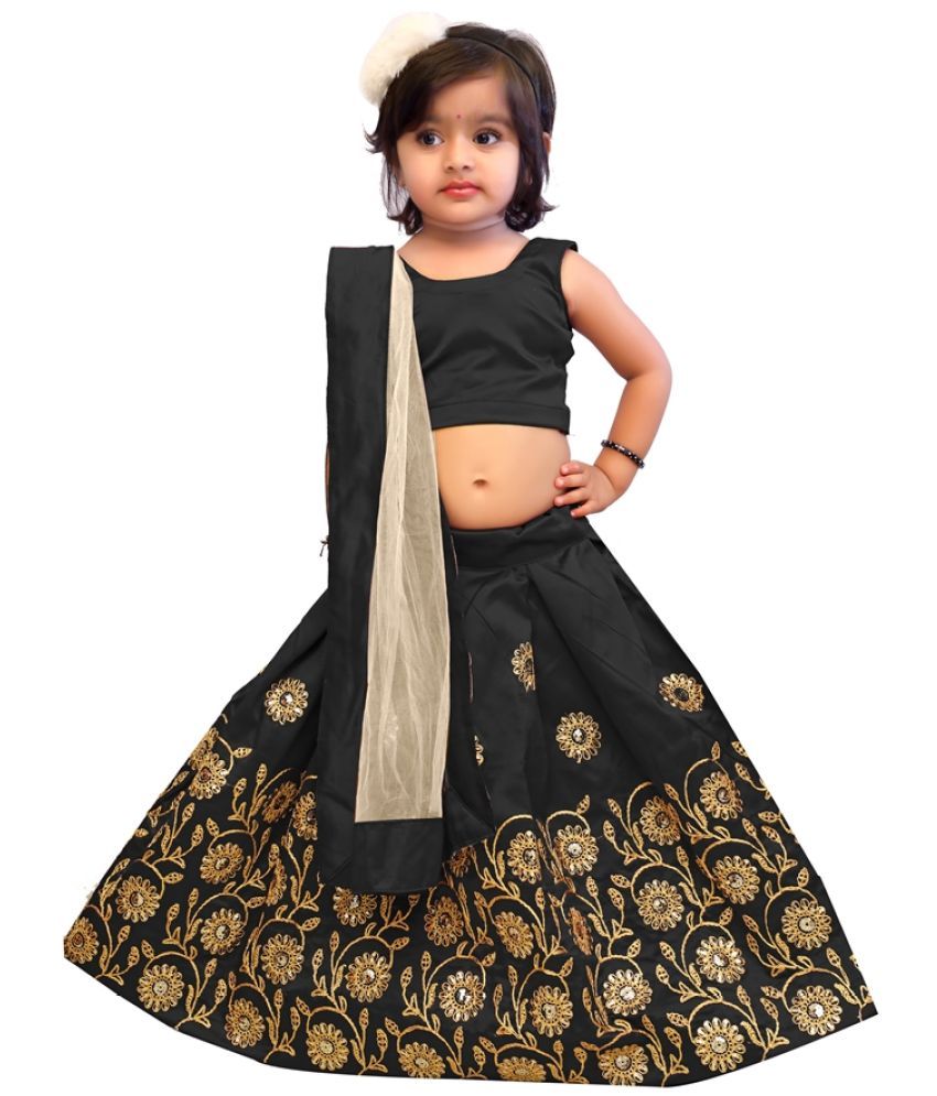     			fond Fashion Satin Lehenga Choli Set For Girls ( Pack of 1 , Maroon )