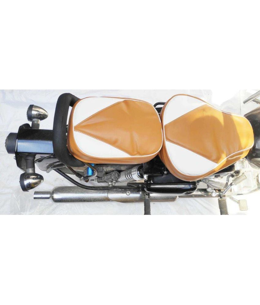     			AHL MOTORS Seat Cover Tan And White